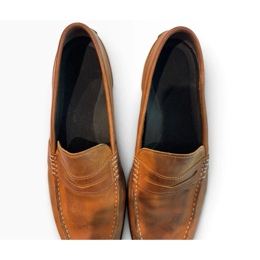 Sperry Men's Brown Leather Penny Loafer Slip-On Casual Shoes Mens 12 STS18717